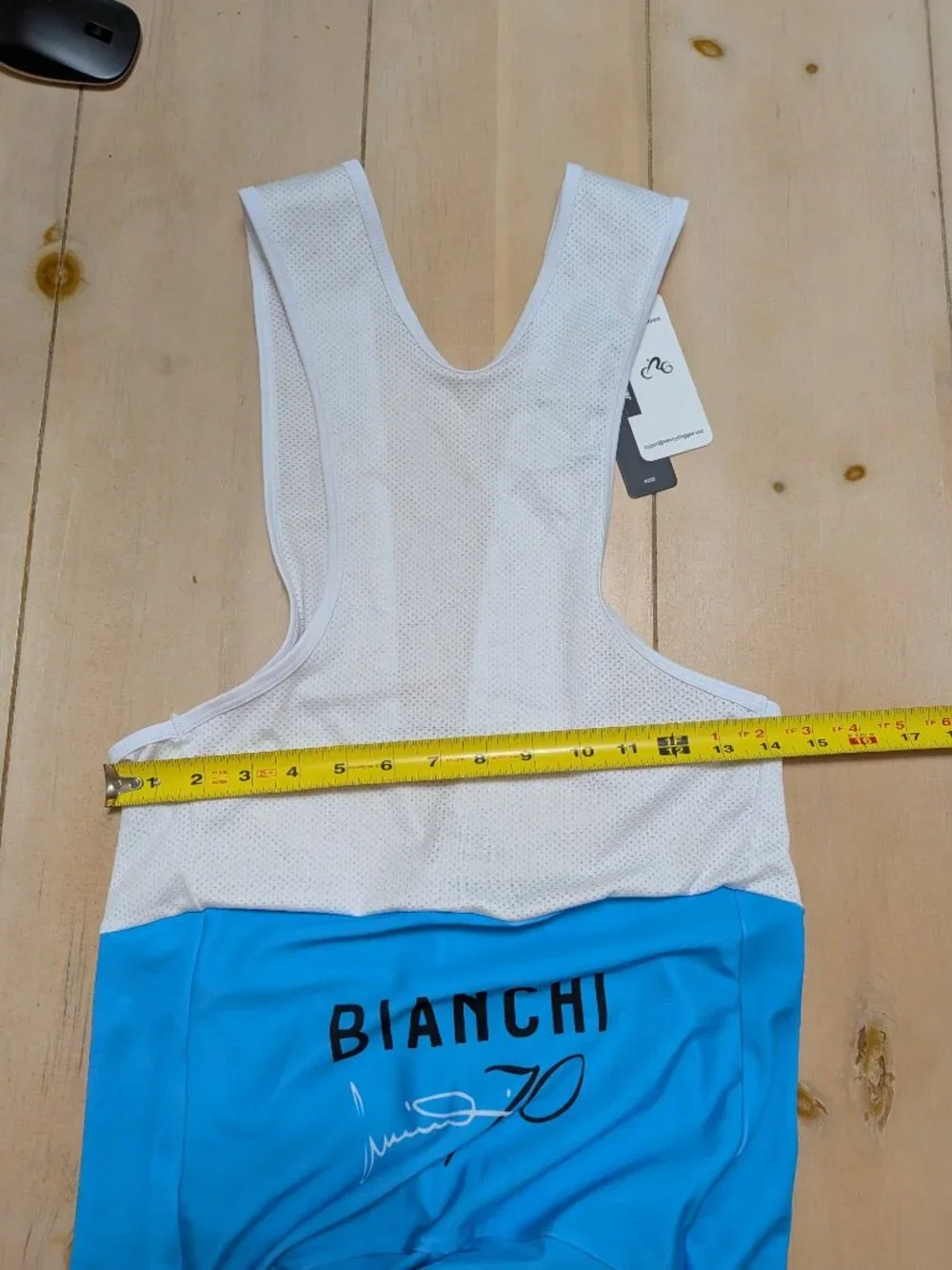 Retro Cycling Gear Bianchi 70 Bib Cycling Shorts Celeste Blue $XL Padded, NWT